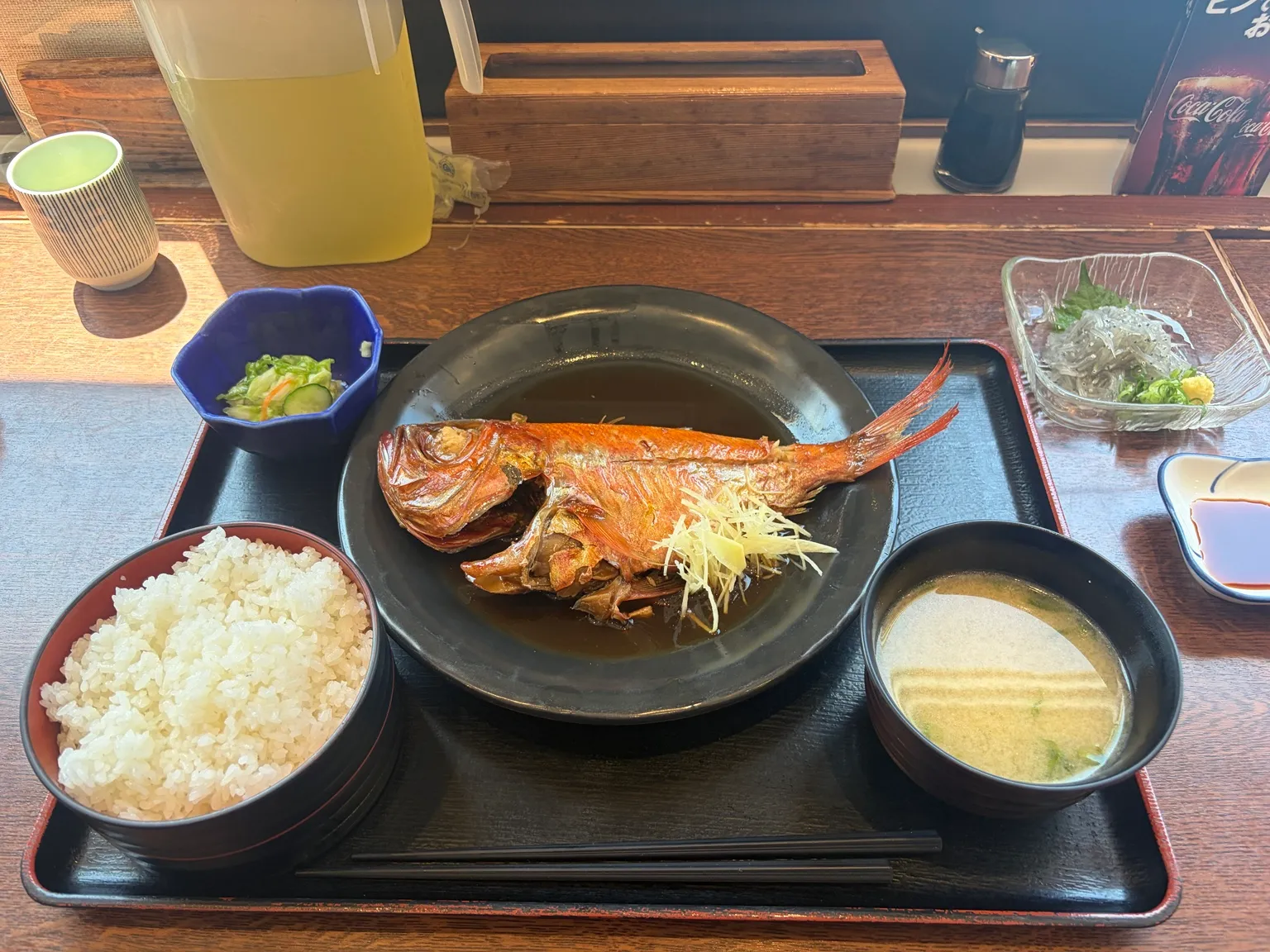 金目鯛の煮付け定食