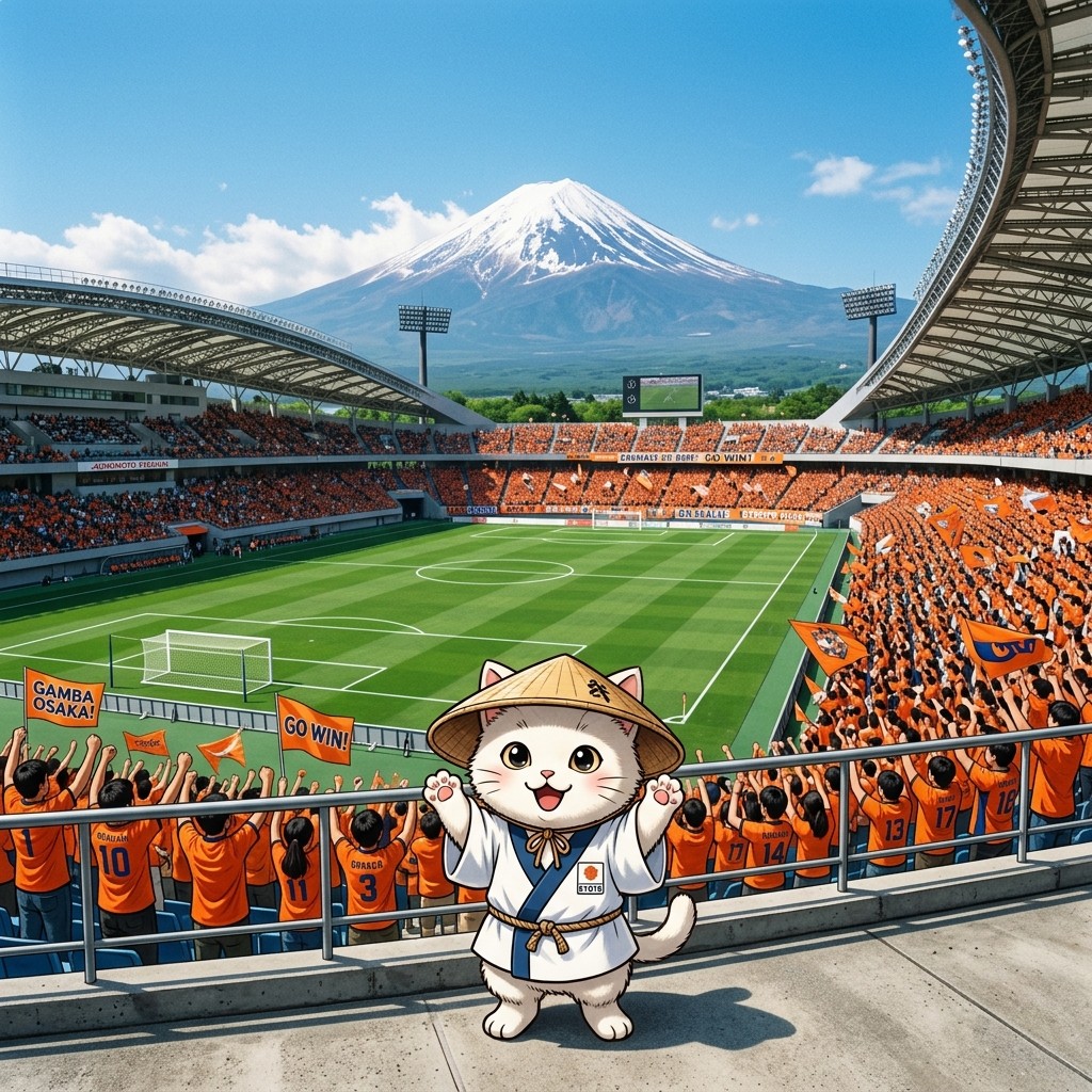 5 World-Class Soccer Stadiums in Japan: A Guide to Unforgettable Scenery and Passion IAI Stadium with Mount Fuji in background