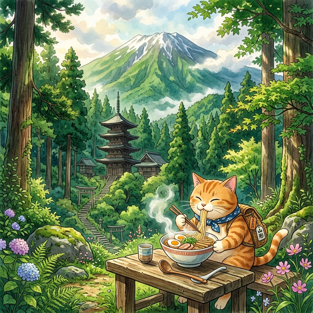 Matatabi Taro's Spectacular Adventures: Discover the Mystical Mountain Faith and Ultimate Noodle Kingdom of Yamagata Prefecture Yamagata Spiritual and Ramen