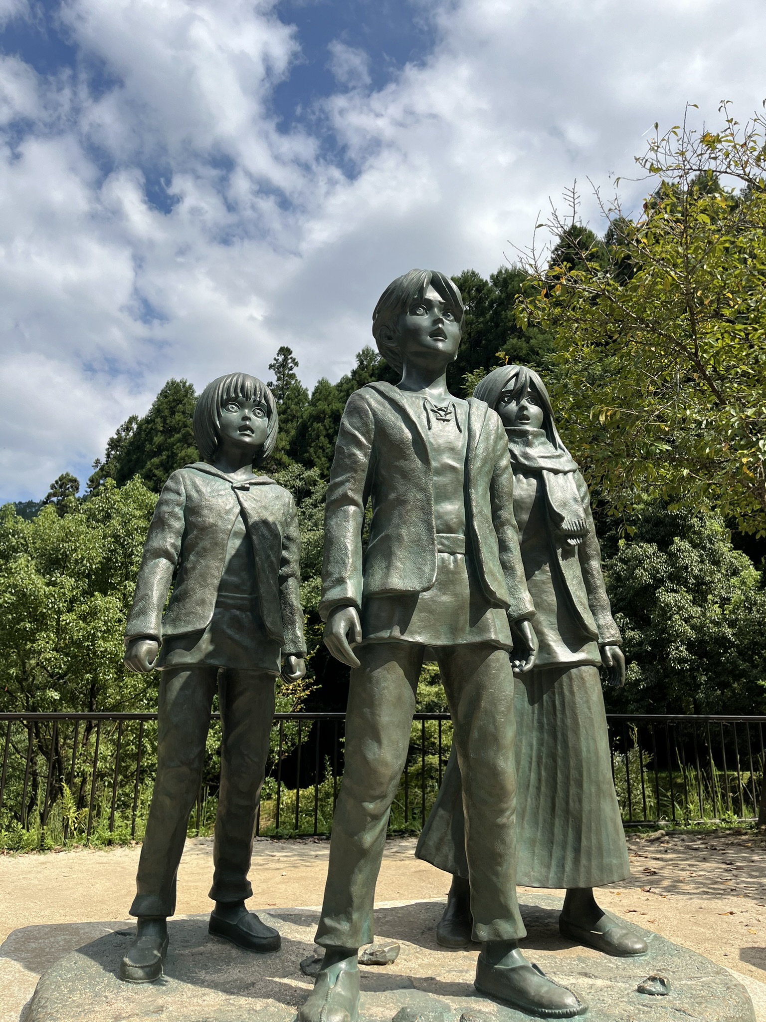 Unraveling the Mystical World of Attack on Titan: A Journey to Hita, Oita Prefecture Eren Statue at Oyama Dam